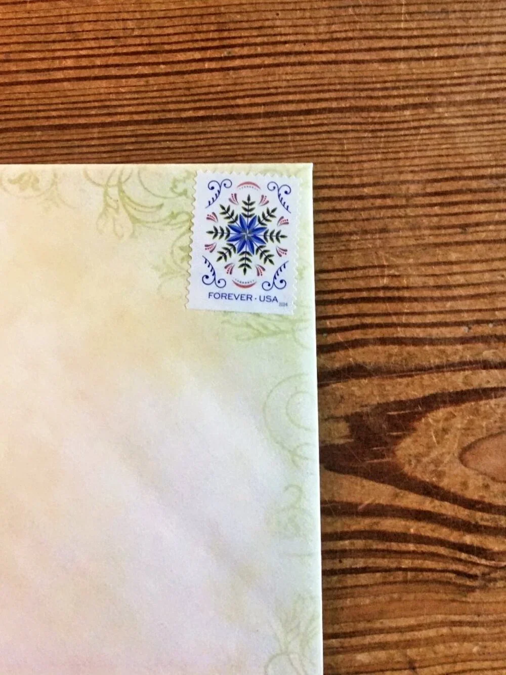 Set of 6 Elegant Floral Christmas Cards w/ Envelopes Merry & Bright
